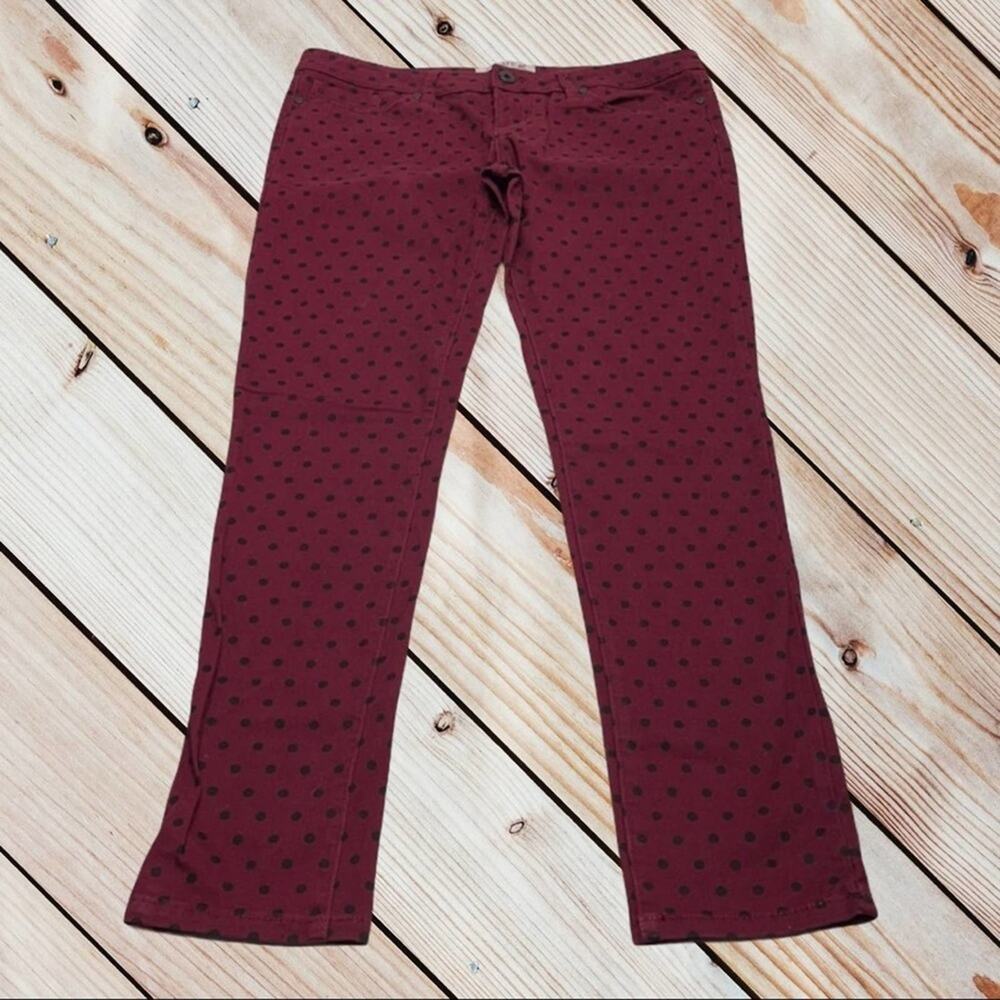 JALATE JEANS Womens 9 (Juniors) Polka Dot Skinny